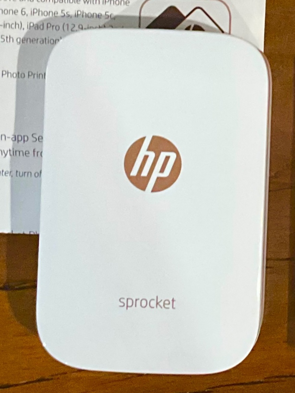 HP Sprocket Printer, Prints 2x3” photos on demand - Picture 2 of 4